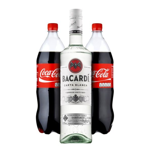 Bacardi 0,7 l + 2x Coca-Cola 1,5 l