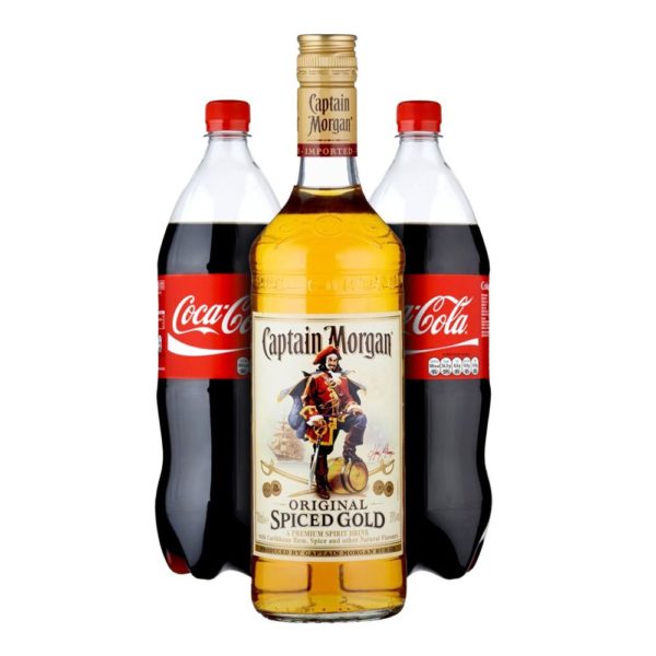 Captain Morgan 0,7 l + 2x Coca-Cola 1,5 l